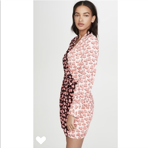 Rebecca Vallance Twin Hearts Faux Wrap Dress Size 4 NWT - Picture 3 of 13